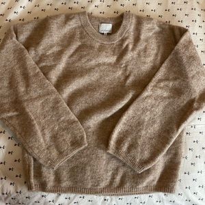 No. 6 Rue Blanche Oatmeal Wool Blend Sweater